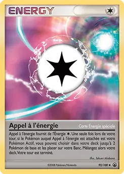 Carte Pokémon Appel à l'énergie #92 — Aube Majestueuse