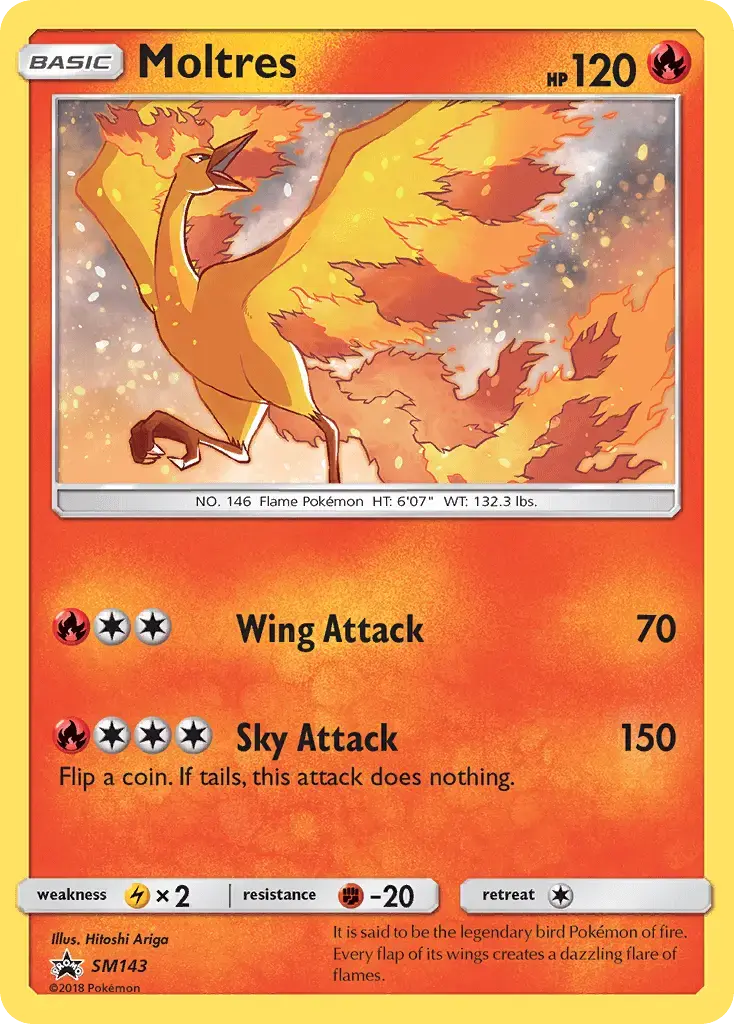 Moltres #SM143 — Sun & Moon Promos