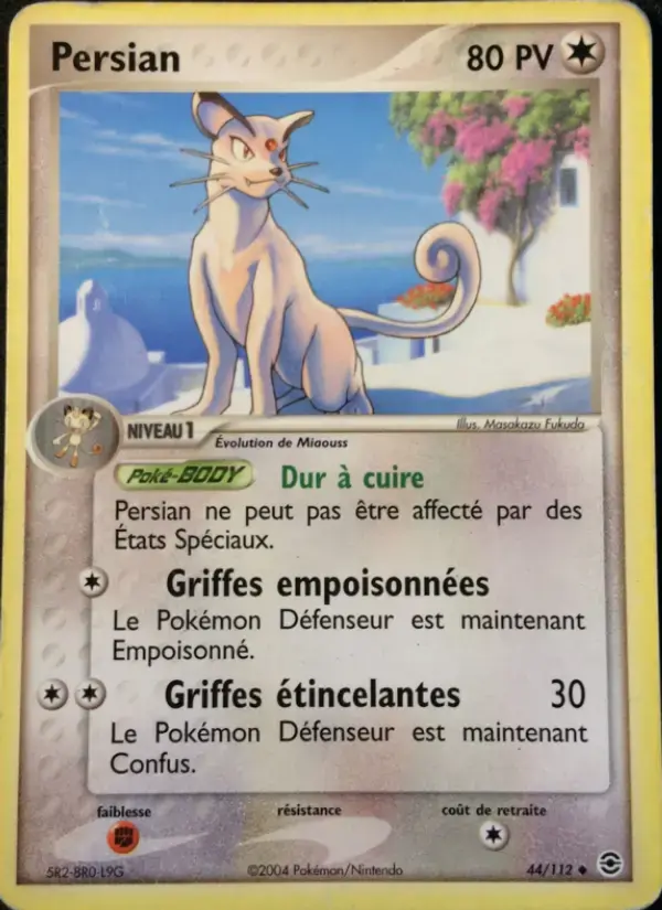 Carte Pokémon Persian #44 — Rouge Feu & Vert Feuille