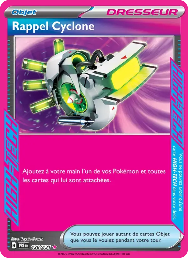 Carte Pokémon Rappel Cyclone #128 — Évolutions Prismatiques