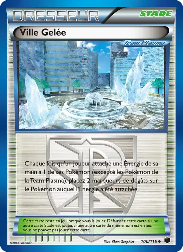 Carte Pokémon Ville Gelée #100 — Glaciation Plasma
