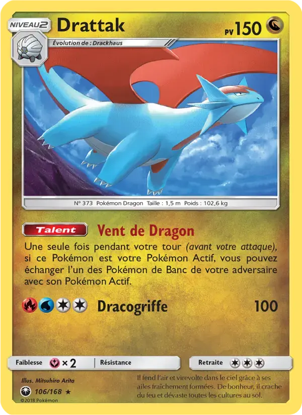 Carte Pokémon Drattak #106 — Tempête Céleste