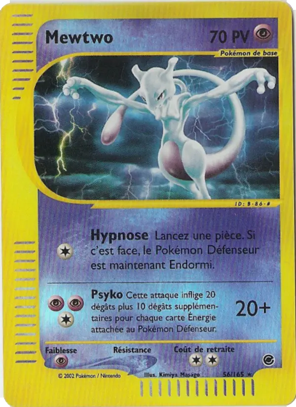 Carte Pokémon Mewtwo #56 — Expédition
