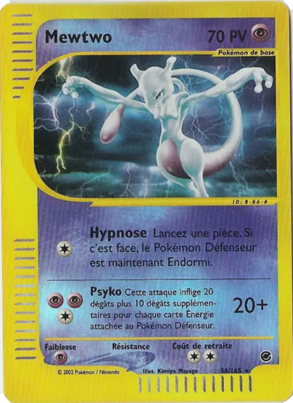 Carte Pokémon Mewtwo #56 — Expédition