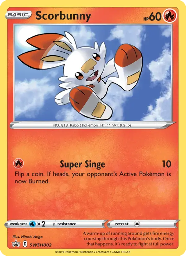 Scorbunny #SWSH002 — Sword & Shield Promos