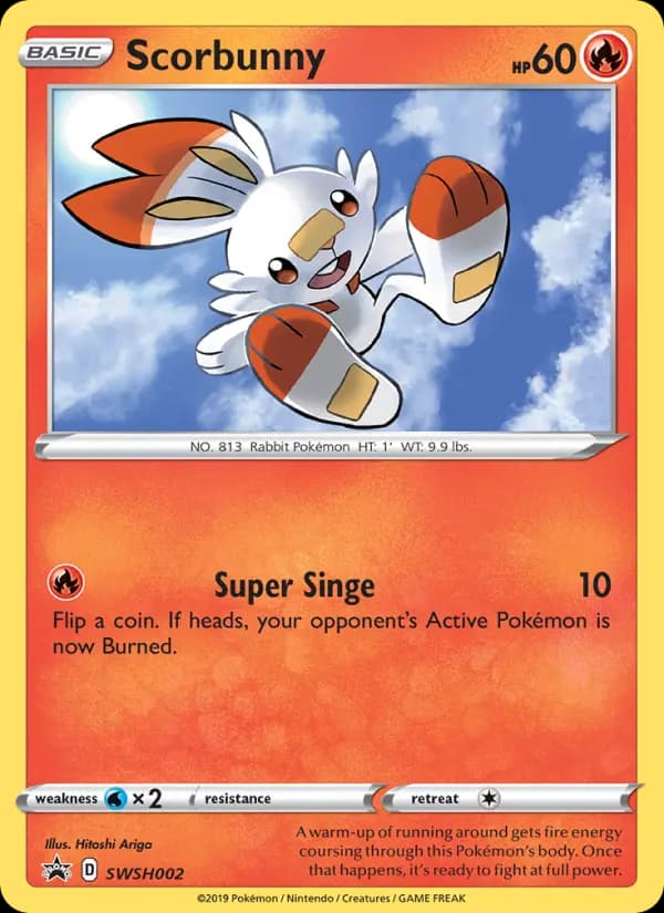 Scorbunny #SWSH002 — Sword & Shield Promos