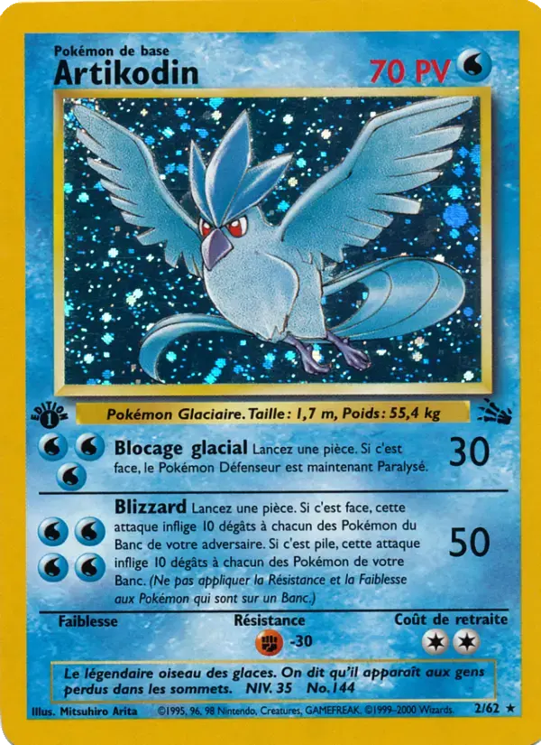 Carte Pokémon Artikodin #2 — Fossile