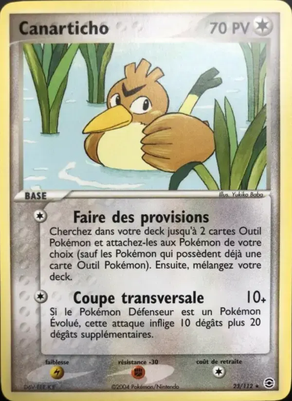 Carte Pokémon Canarticho #23 — Rouge Feu & Vert Feuille