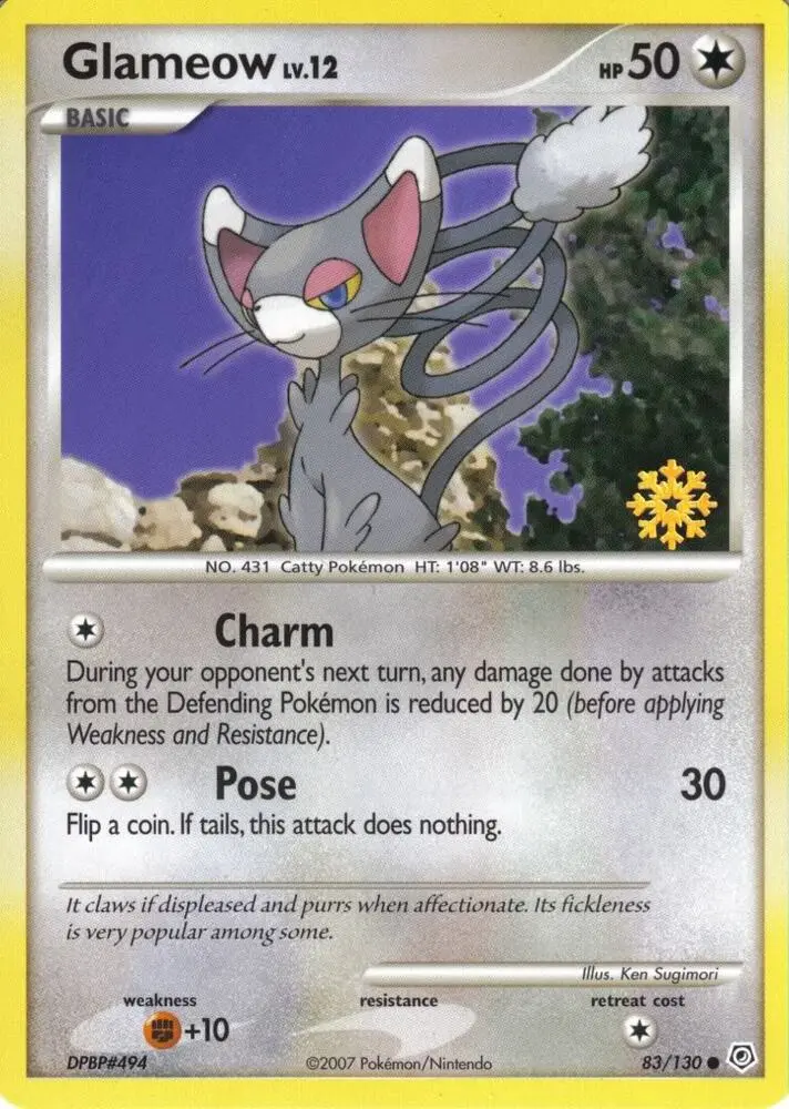 Carte Pokémon Glameow 83/130 #083 — Countdown Calendar Promos