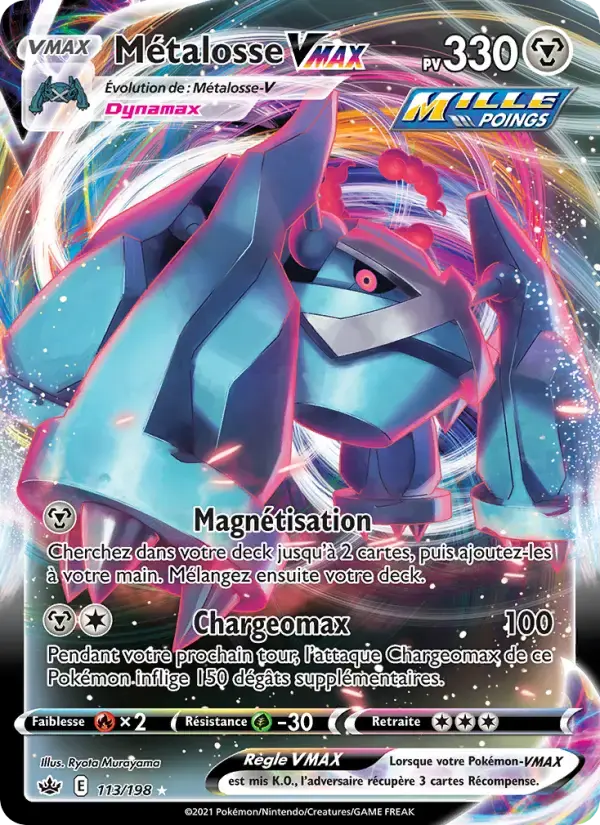 Carte Pokémon Métalosse VMAX #113 — Règne de Glace