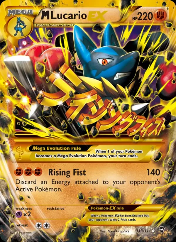 M Lucario EX #113 — Furious Fists