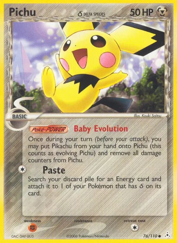 Pichu δ #76 — Holon Phantoms