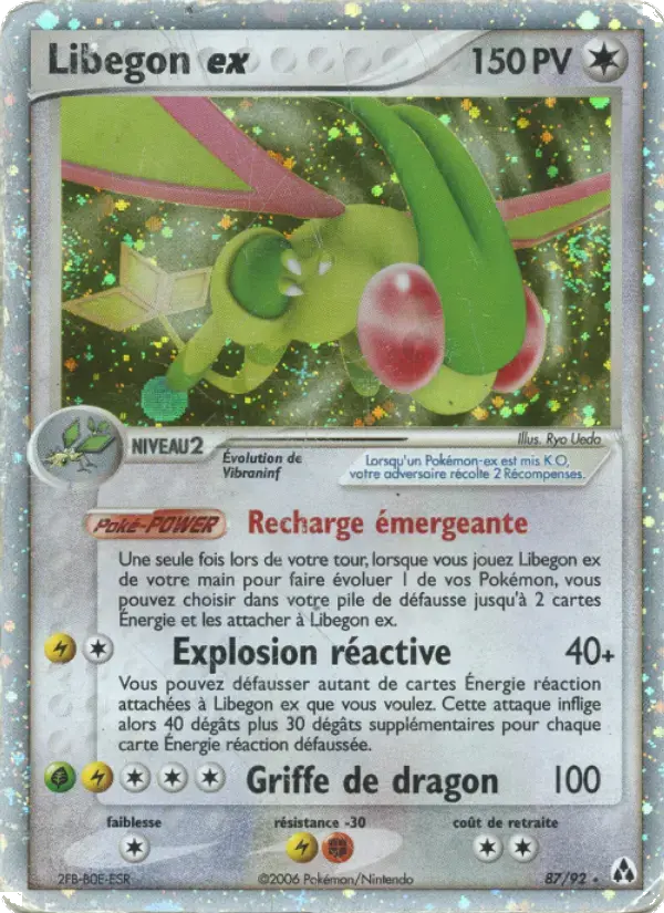 Carte Pokémon Libegon ex #87 — Créateurs de Légendes