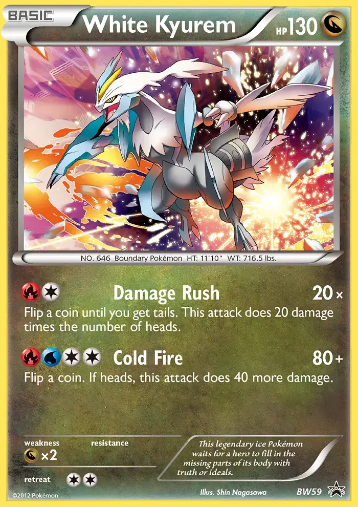 Carte Pokémon White Kyurem #BW59 — Promos Noir et Blanc