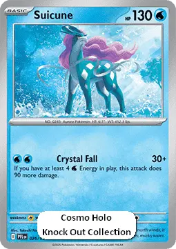 Suicune #026 Cosmos Holo — Phantasmal Flames