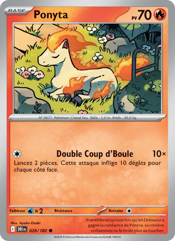 Carte Pokémon Ponyta #029 — Rivalités Destinées