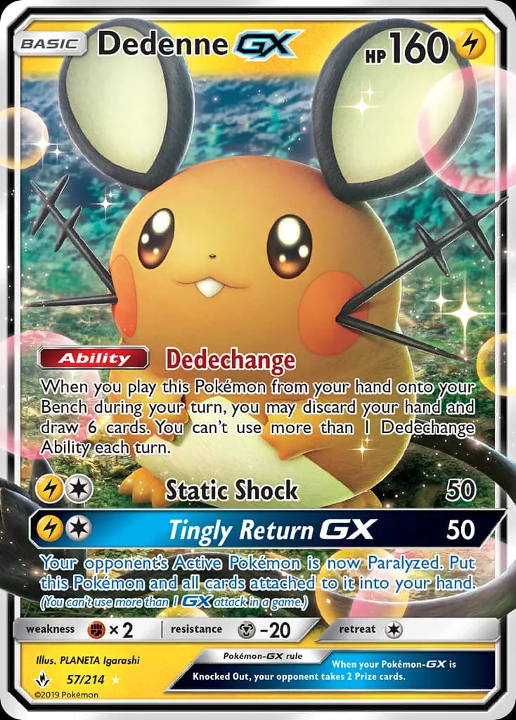 Dedenne GX #57 — Unbroken Bonds