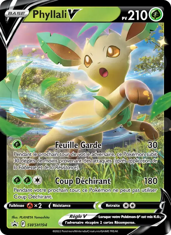 Carte Pokémon Phyllali V #SWSH194 — Promos Épée et Bouclier