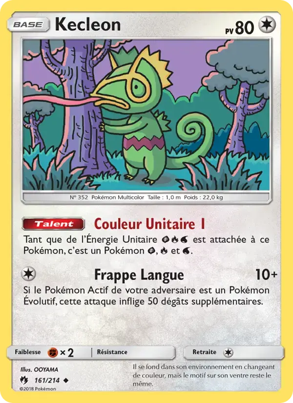 Carte Pokémon Kecleon #161 — Tonnerre Perdu