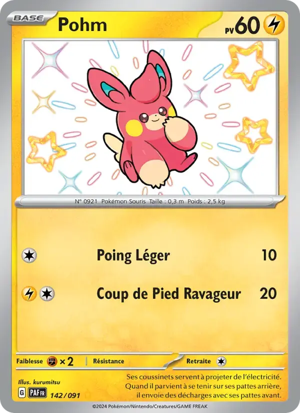 Carte Pokémon Pohm #142 — Destinées de Paldea