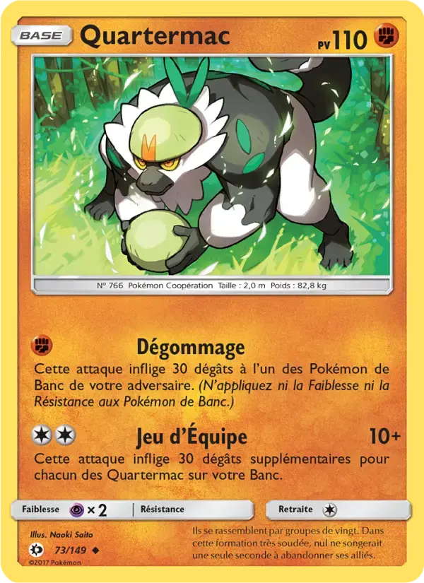 Carte Pokémon Quartermac #73 — Soleil et Lune