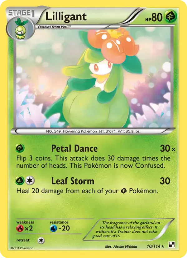 Lilligant #10 — Black & White