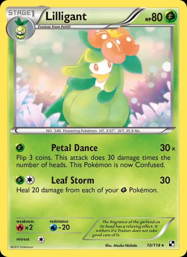 Lilligant #10 — Black & White