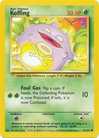 Koffing #51 — Base Set