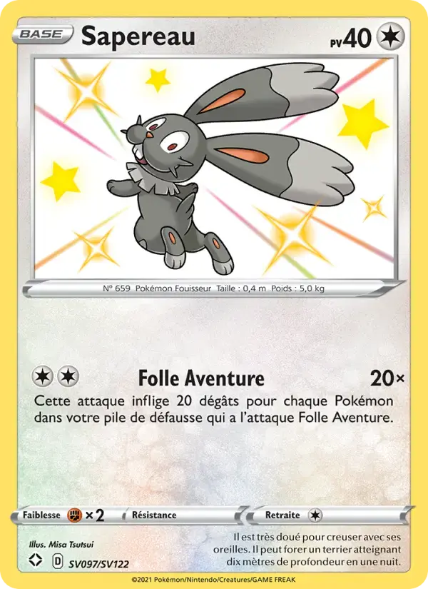 Carte Pokémon Sapereau #SV097 — Destinées Radieuses
