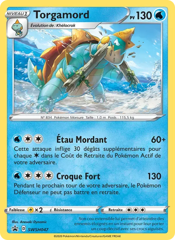 Carte Pokémon Torgamord #SWSH047 — Promos Épée et Bouclier