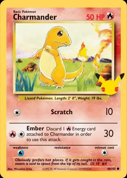 Carte Pokémon Salamèche #46/102 — Jumbo