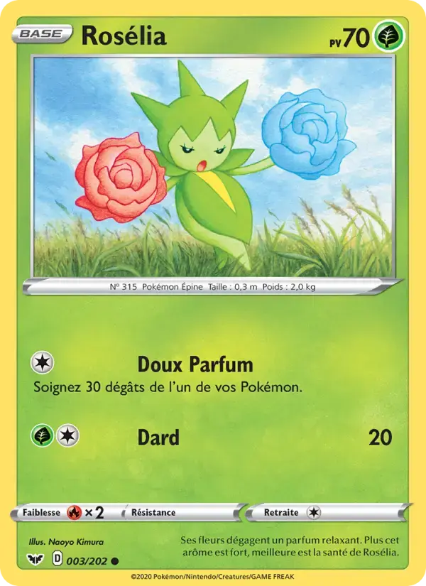 Carte Pokémon Rosélia #3 — Épée et Bouclier