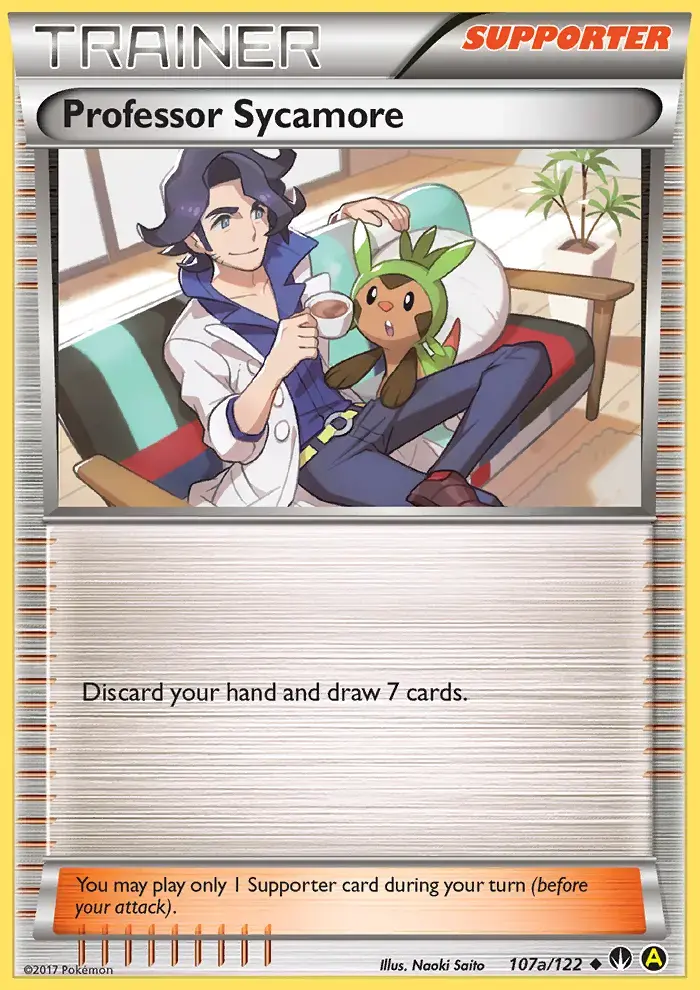 Carte Pokémon Professor Sycamore #107a — Rupture Turbo