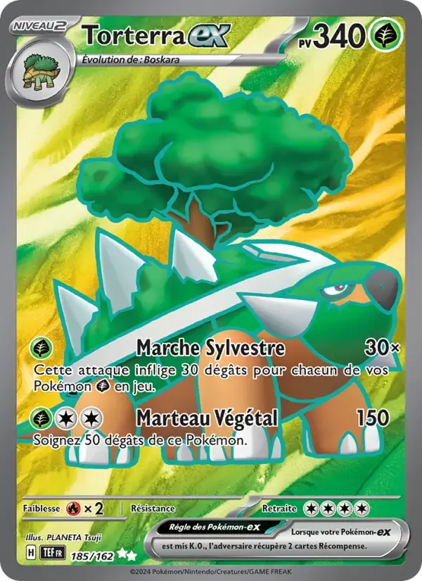 Carte Pokémon Torterra-ex #185 — Forces Temporelles