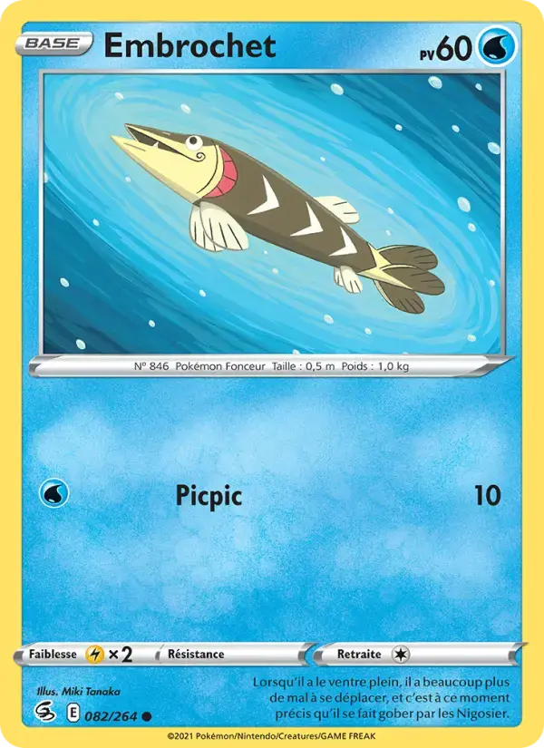 Carte Pokémon Embrochet #82 — Poing de Fusion