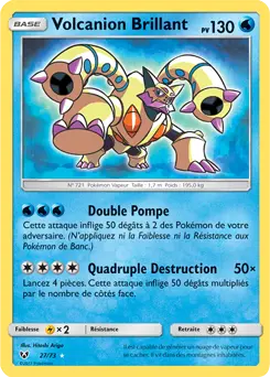 Carte Pokémon Volcanion Brillant #27 — Légendes Brillantes