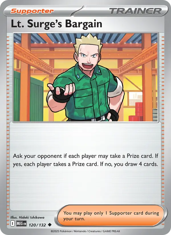 Carte Pokémon Négociation de Major Bob #120 — Méga-Évolution