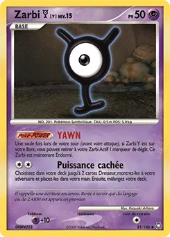 Carte Pokémon Zarbi Y #81 — Éveil des Légendes