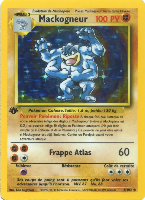 Carte Pokémon Mackogneur #8 — Set de Base
