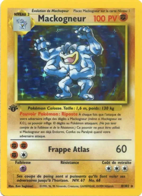 Carte Pokémon Mackogneur #8 — Set de Base