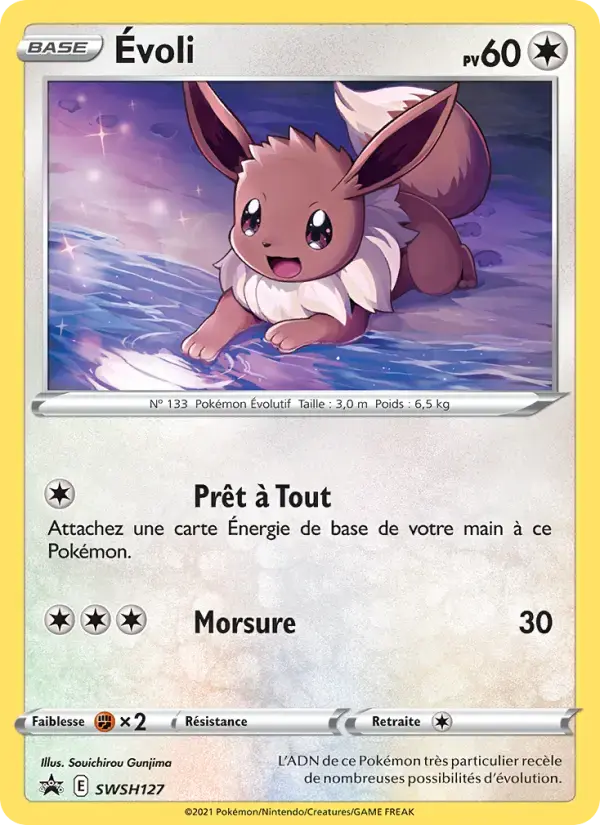 Carte Pokémon Évoli #SWSH127 — Promos Épée et Bouclier