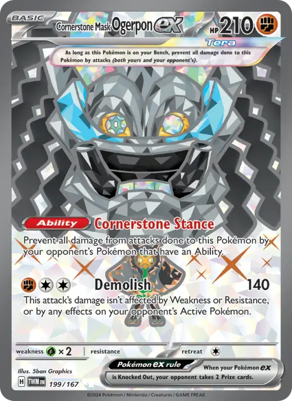 Cornerstone Mask Ogerpon ex #199 — Twilight Masquerade