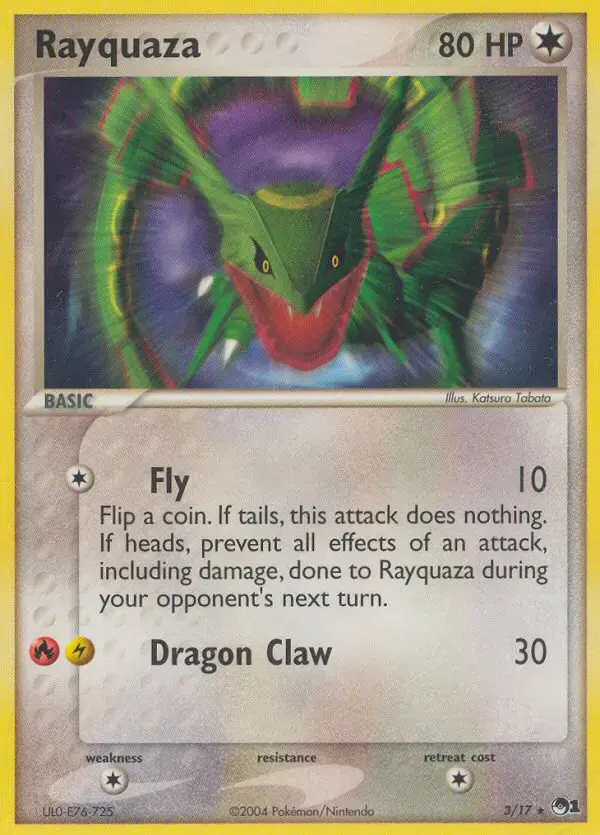 Rayquaza #3 — POP 1
