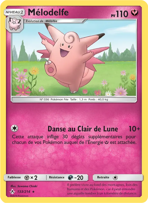 Carte Pokémon Mélodelfe #133 — Alliance Infaillible