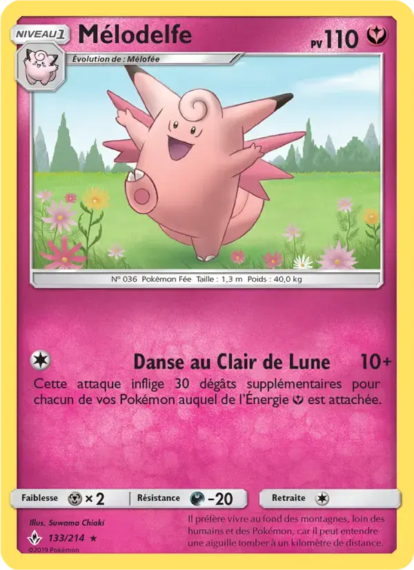 Carte Pokémon Mélodelfe #133 — Alliance Infaillible