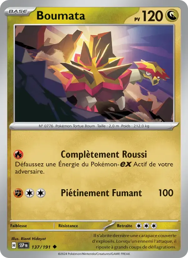 Carte Pokémon Boumata #137 — Étincelles Déferlantes