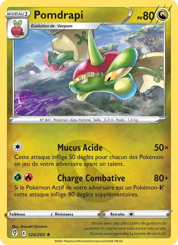 Carte Pokémon Pomdrapi #120 — Évolution Céleste