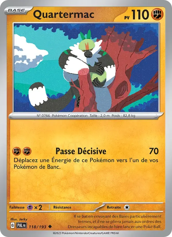 Carte Pokémon Quartermac #118 — Évolutions à Paldea