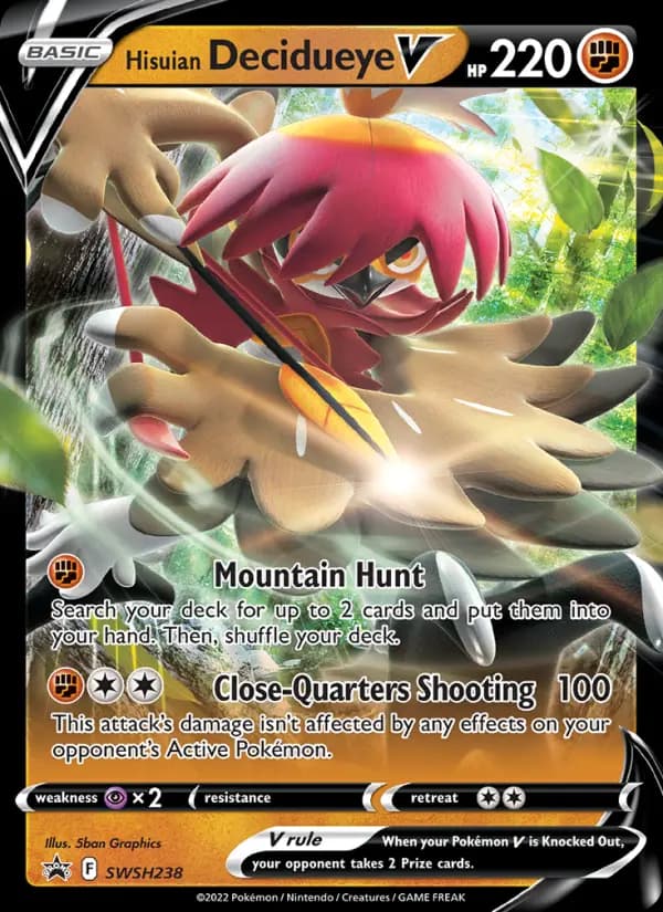 Hisuian Decidueye V #SWSH238 — Sword & Shield Promos