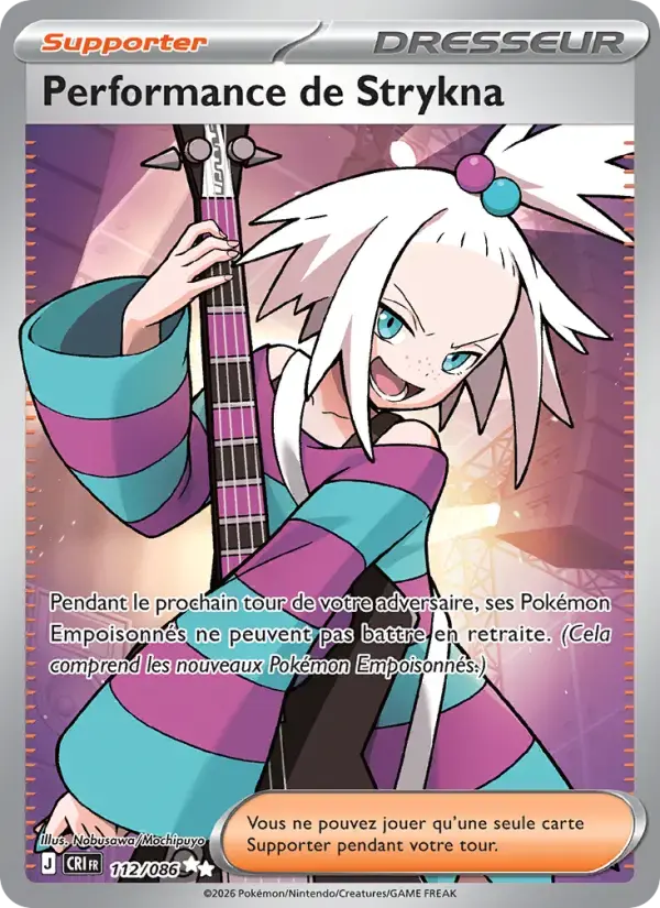 Carte Pokémon Performance de Strykna #112 — Chaos Ascendant